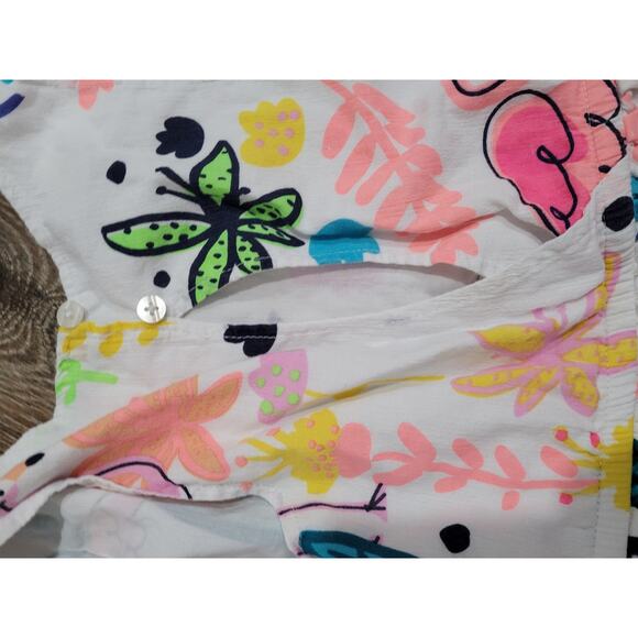 Cat & Jack Girls Butterfly‎ White Dress size Small #7 - Picture 5 of 5